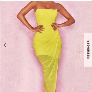 House of CB Paloma Dress Yellow Small